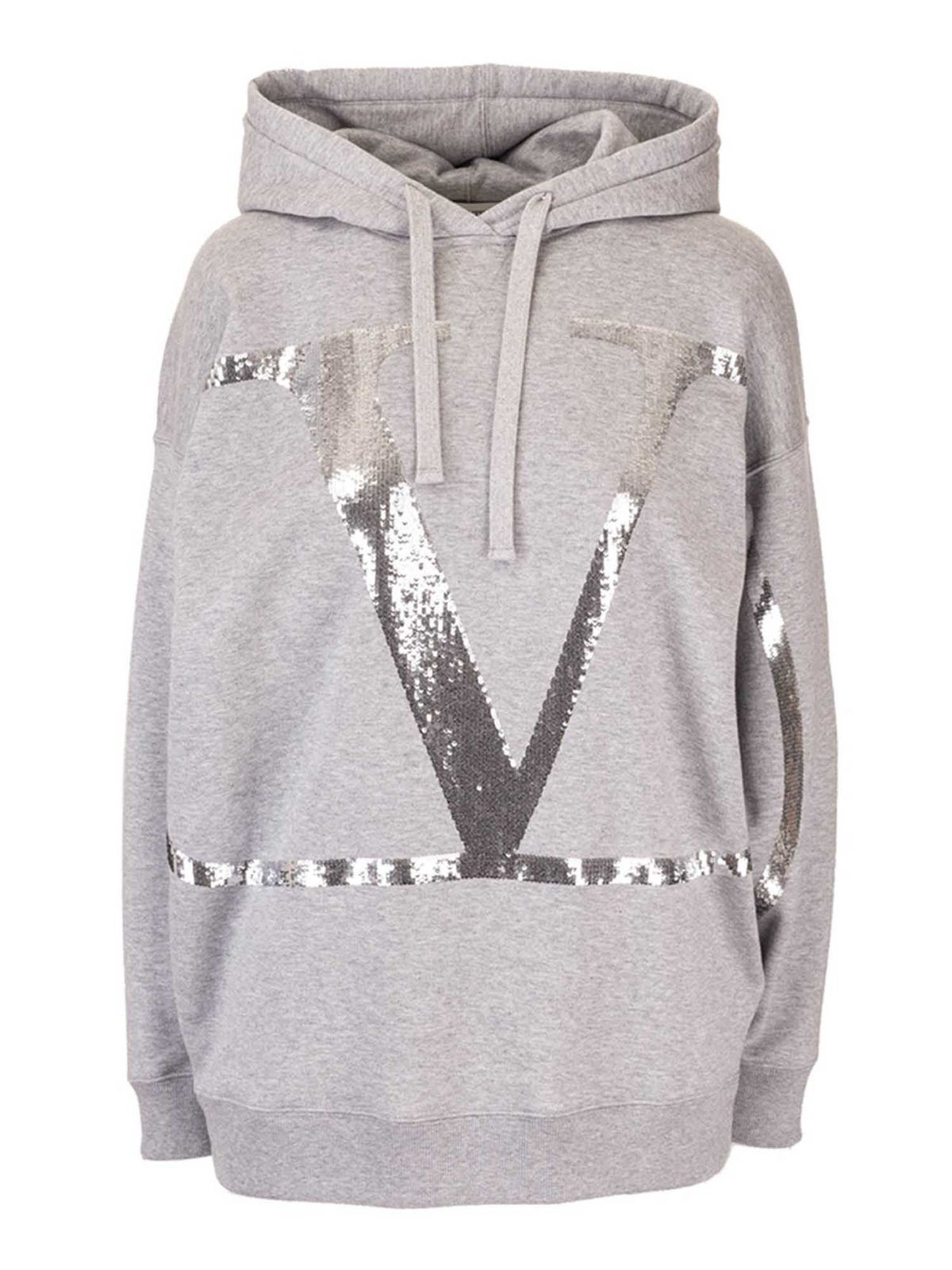 valentino grey hoodie