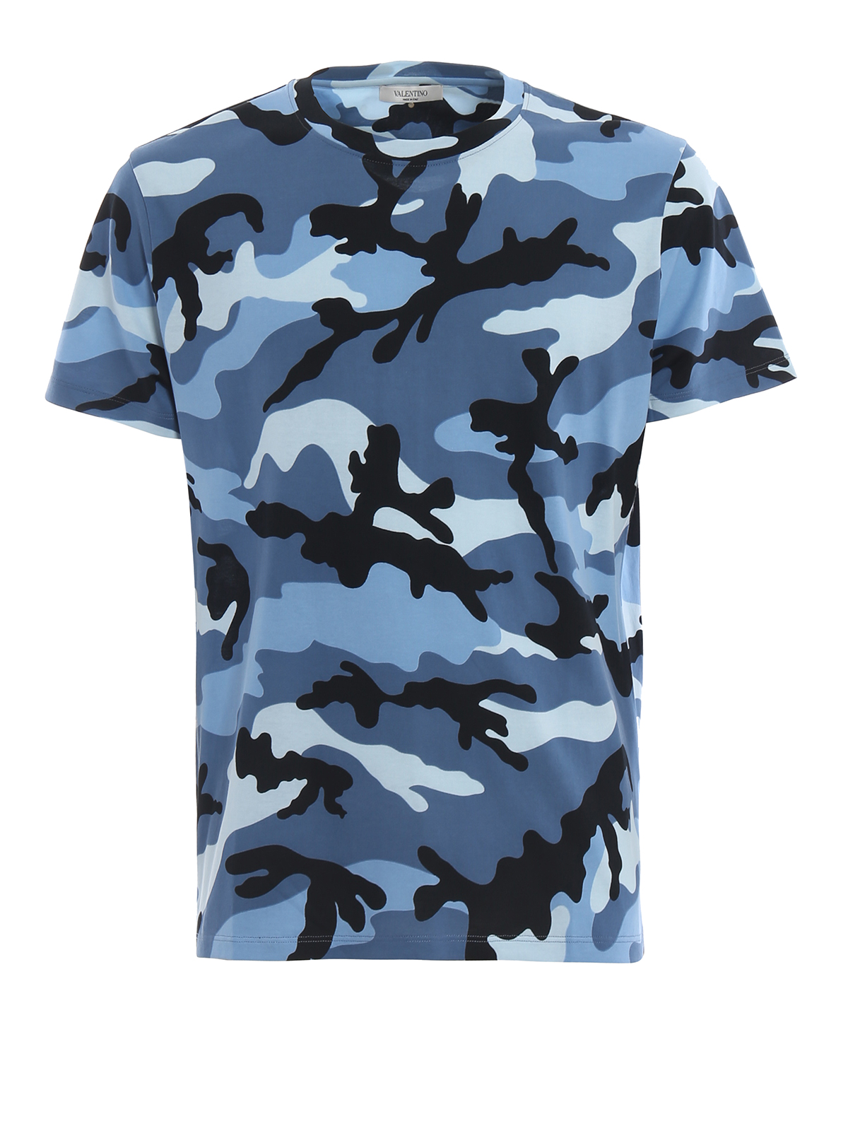 t shirt camouflage bleu