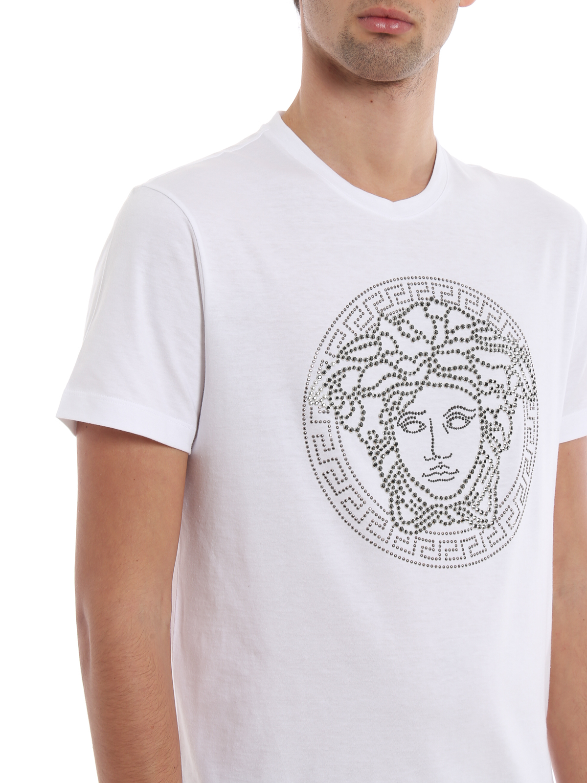 versace medusa t shirt white