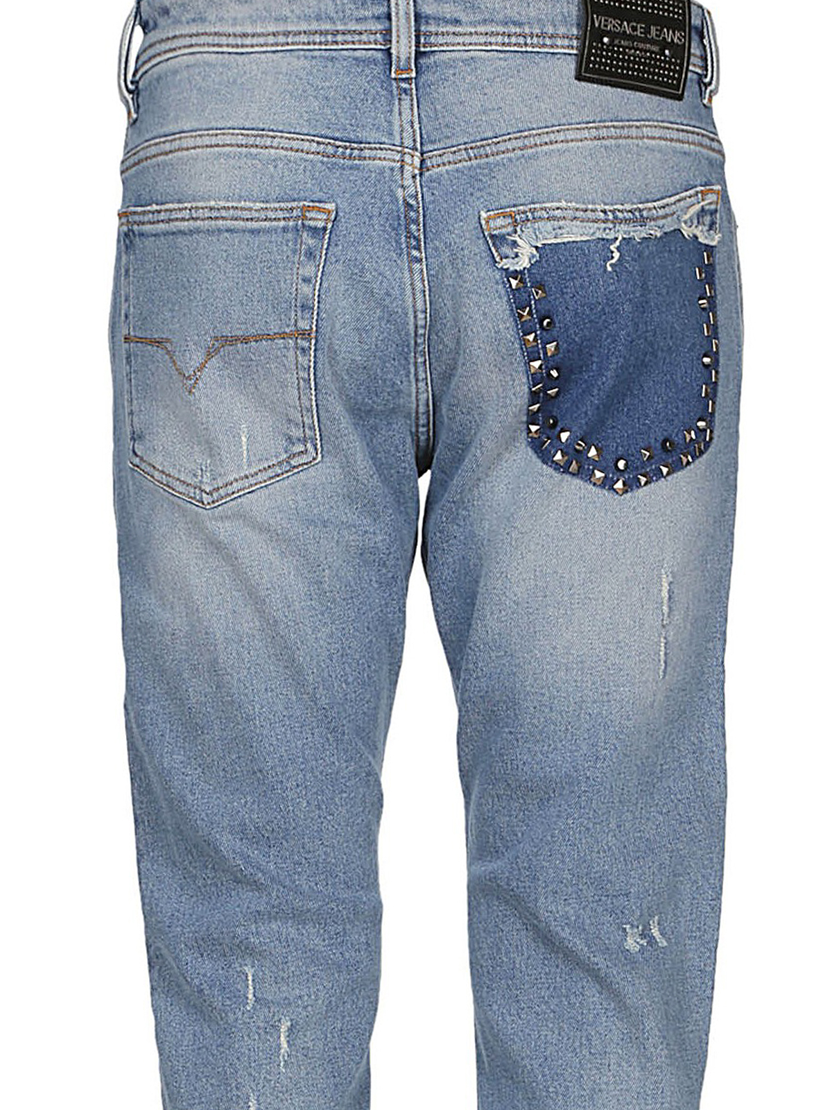 Straight leg jeans Versace - Distressed 