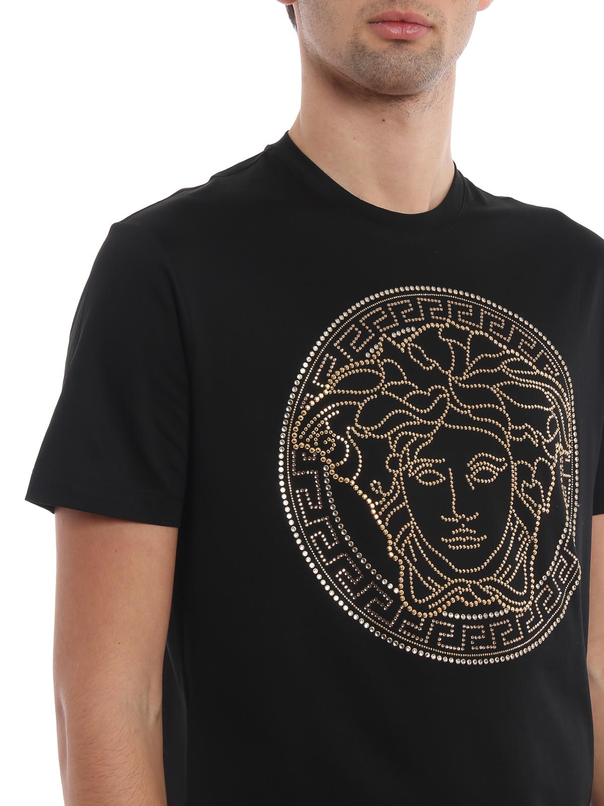 hayvan Becerememe eğitmen versace black medusa t shirt Beyin hava tabanca