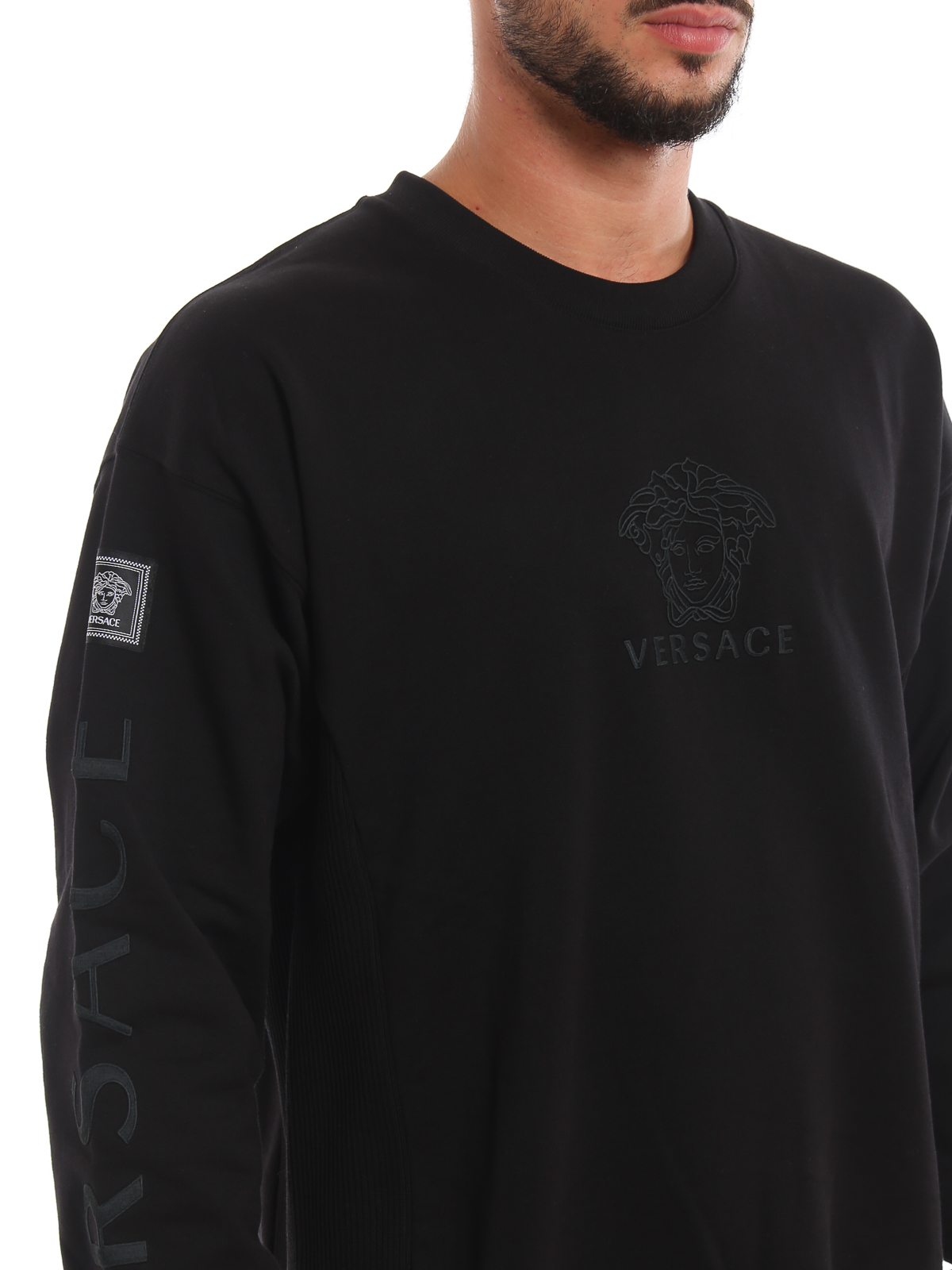 versace embroidered sweatshirt