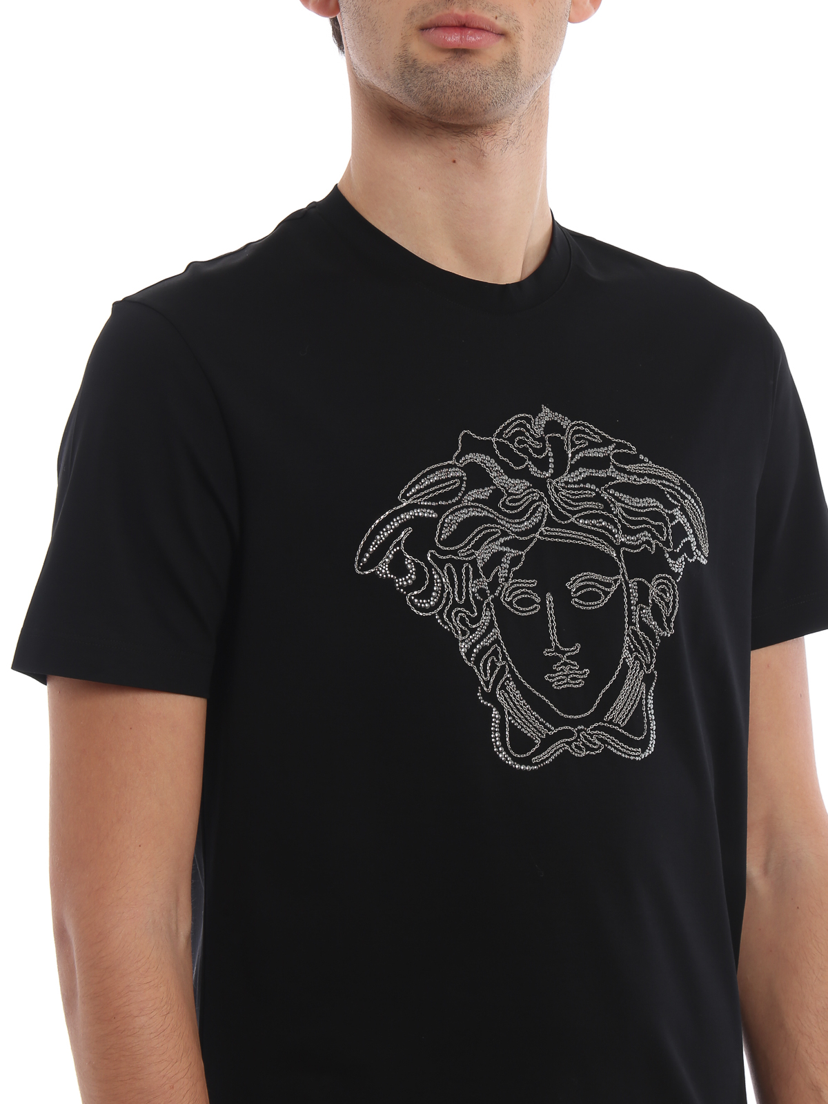 Versace - Medusa Head embroidery T 