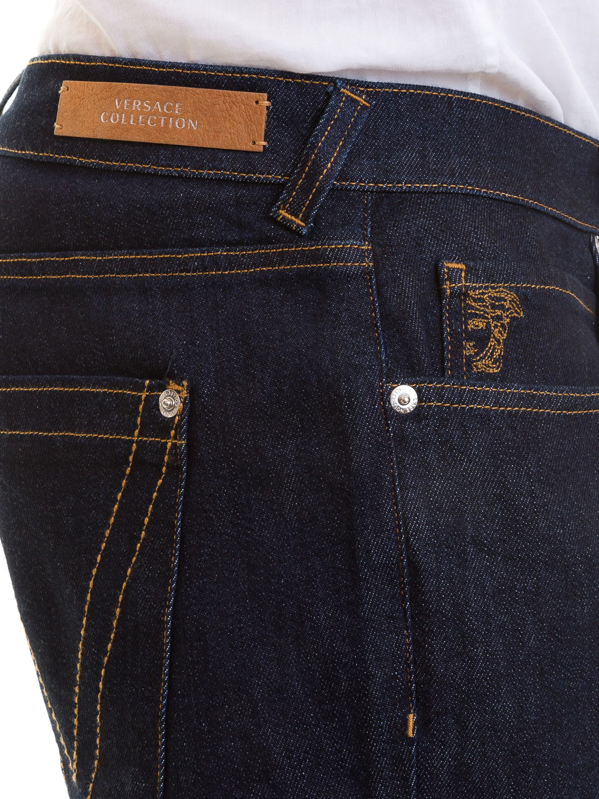 Embroidered denim jeans 