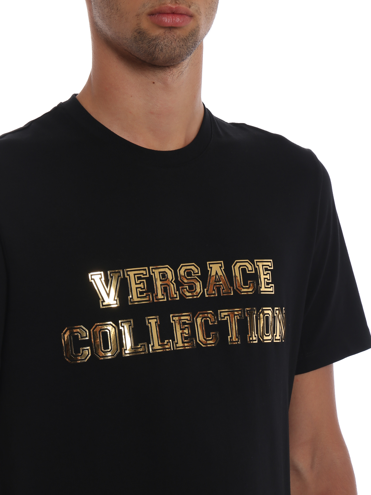Gold-tone 3D Versace Collection T-shirt 