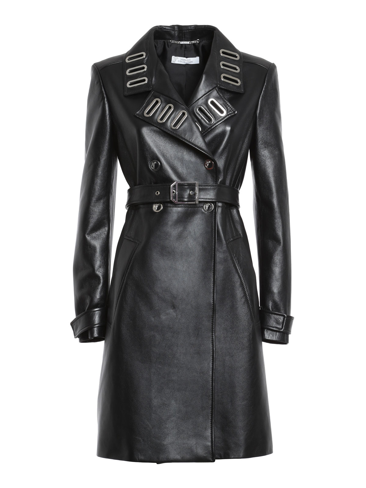 Leather coats Versace Collection - Leather coat - G33790G602265G1008