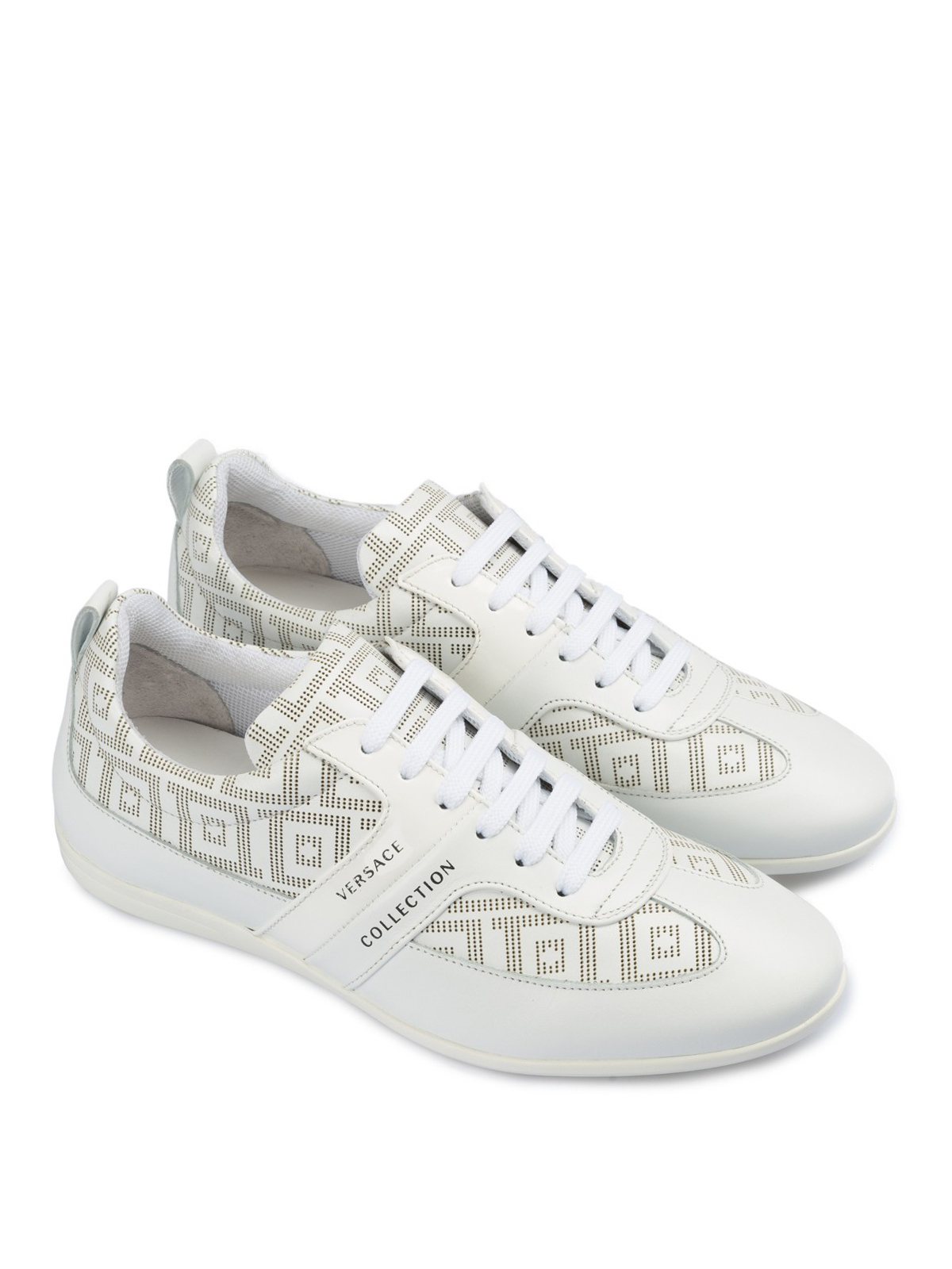 Trainers Versace Collection - Printed leather sneakers - V900677VM00320V649