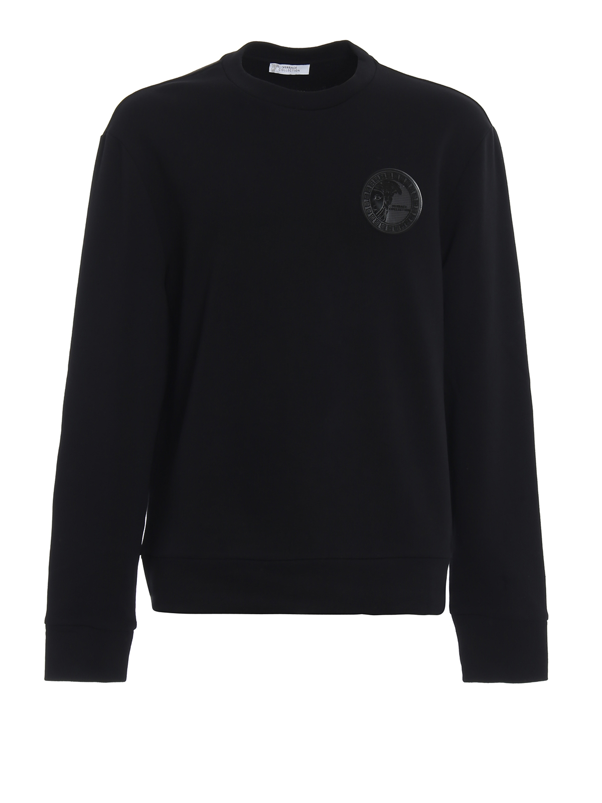 Sweatshirts & Sweaters Versace Collection - Medusa rubber logo black ...