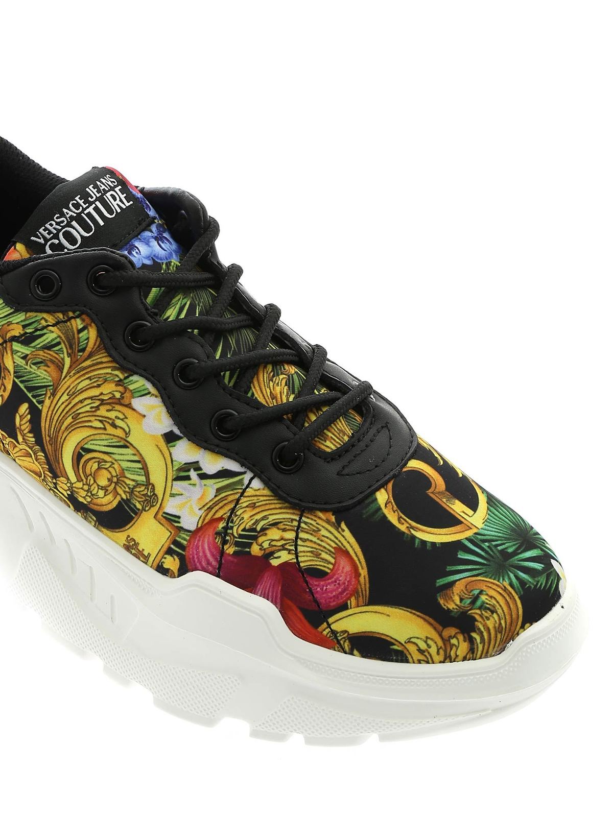tropical print sneakers