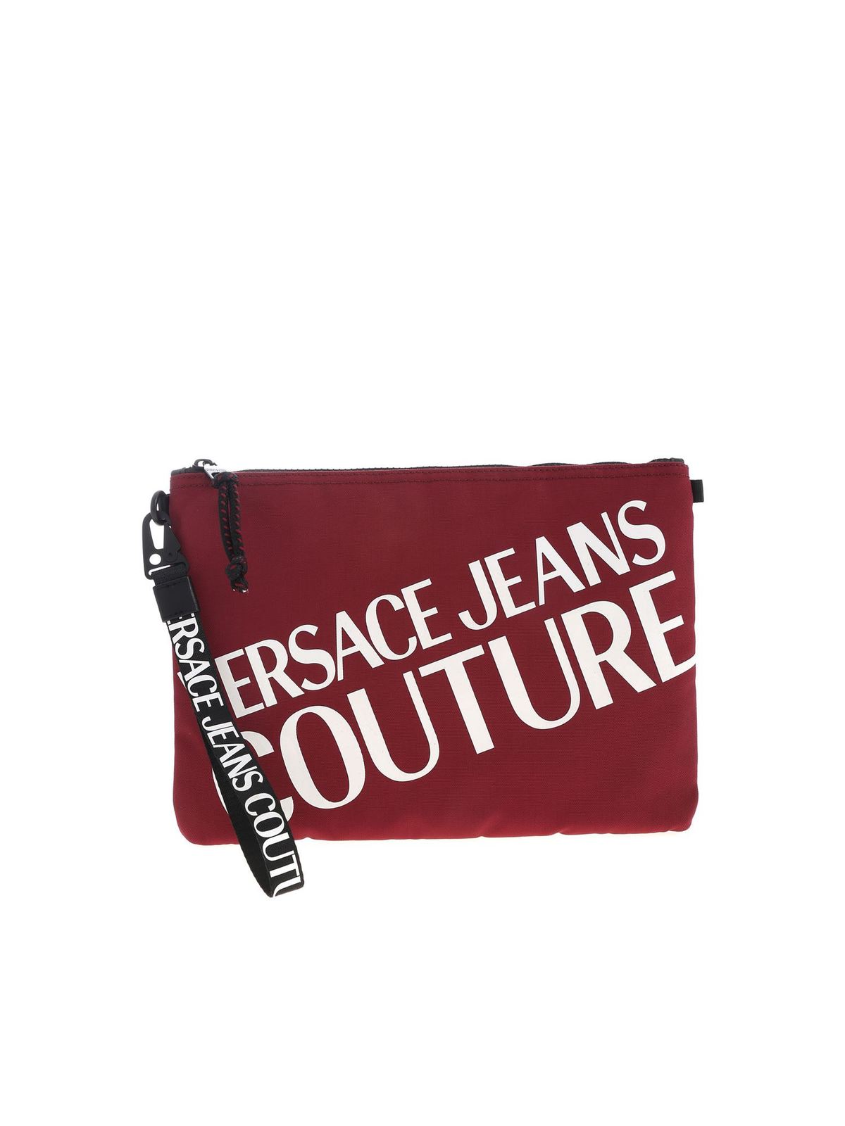 VERSACE JEANS COUTURE MACRO LOGO POCHETTE IN RED