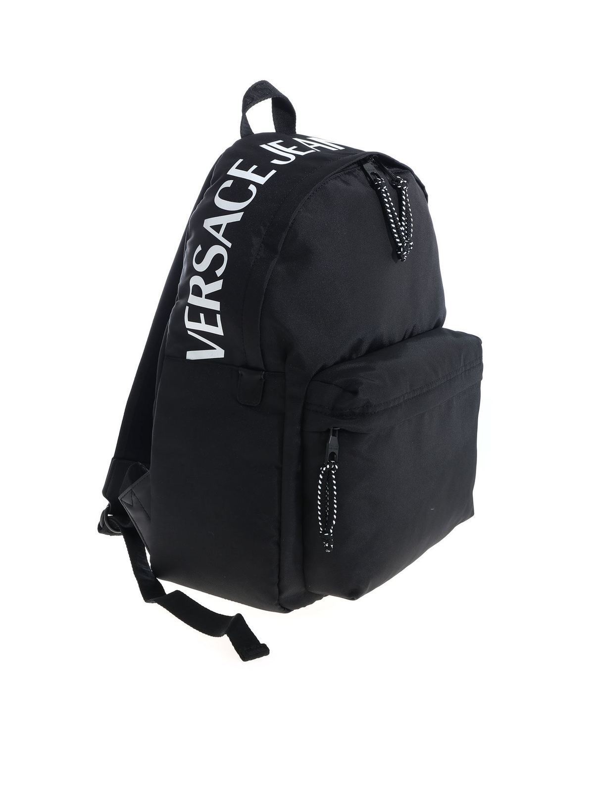 Backpacks Versace Jeans Couture Backpack in black with white logo