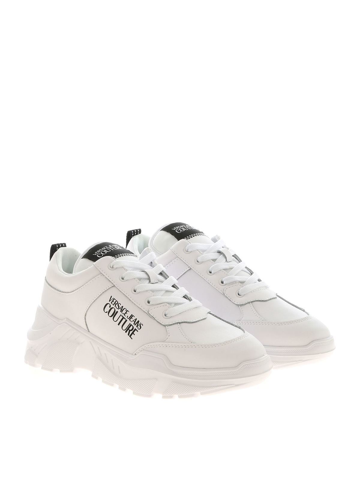 versace jeans white trainers