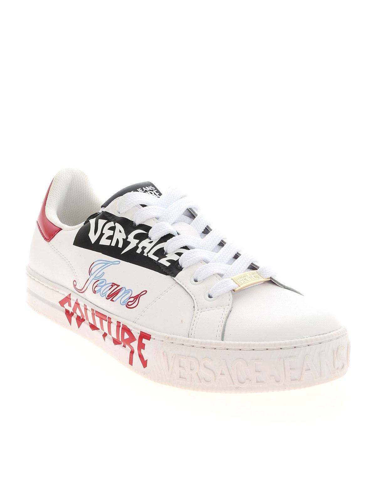 preposition loss Biggest Trainers Versace Jeans Couture - Contrasting logo sneakers in white -  E0YWASK871952003