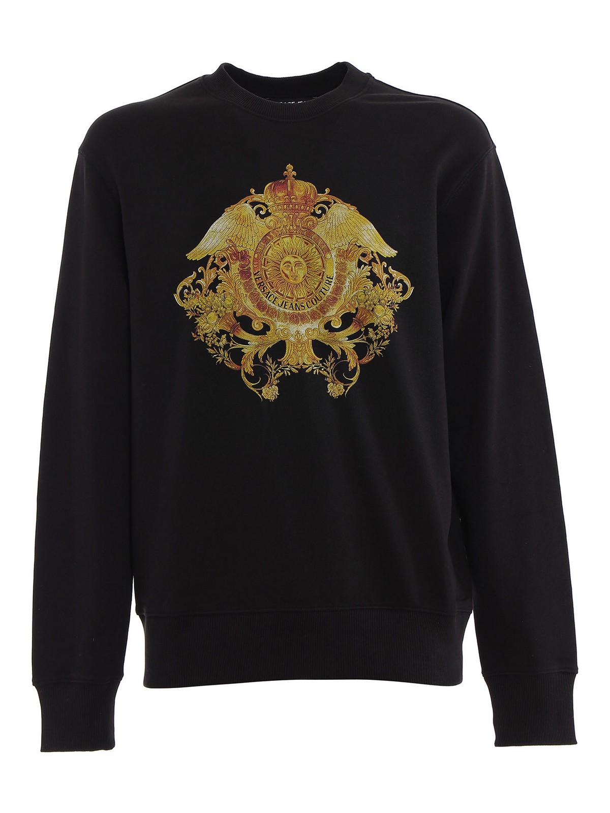 Sweatshirts & Sweaters Versace Jeans Couture - Baroque logo sweatshirt ...