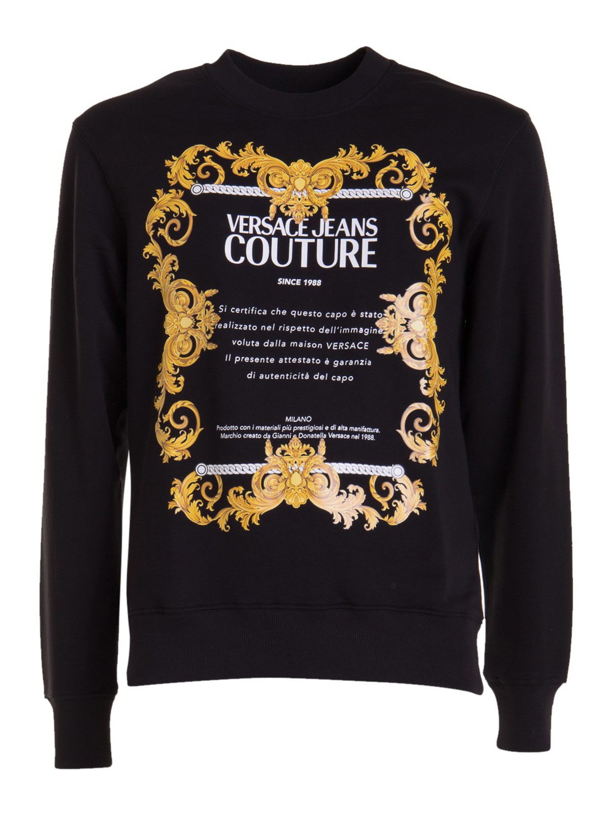 Versace Jeans Couture Logo Crew Neck Sweatshirt Jumper Sweater MenTShirt S M LXL