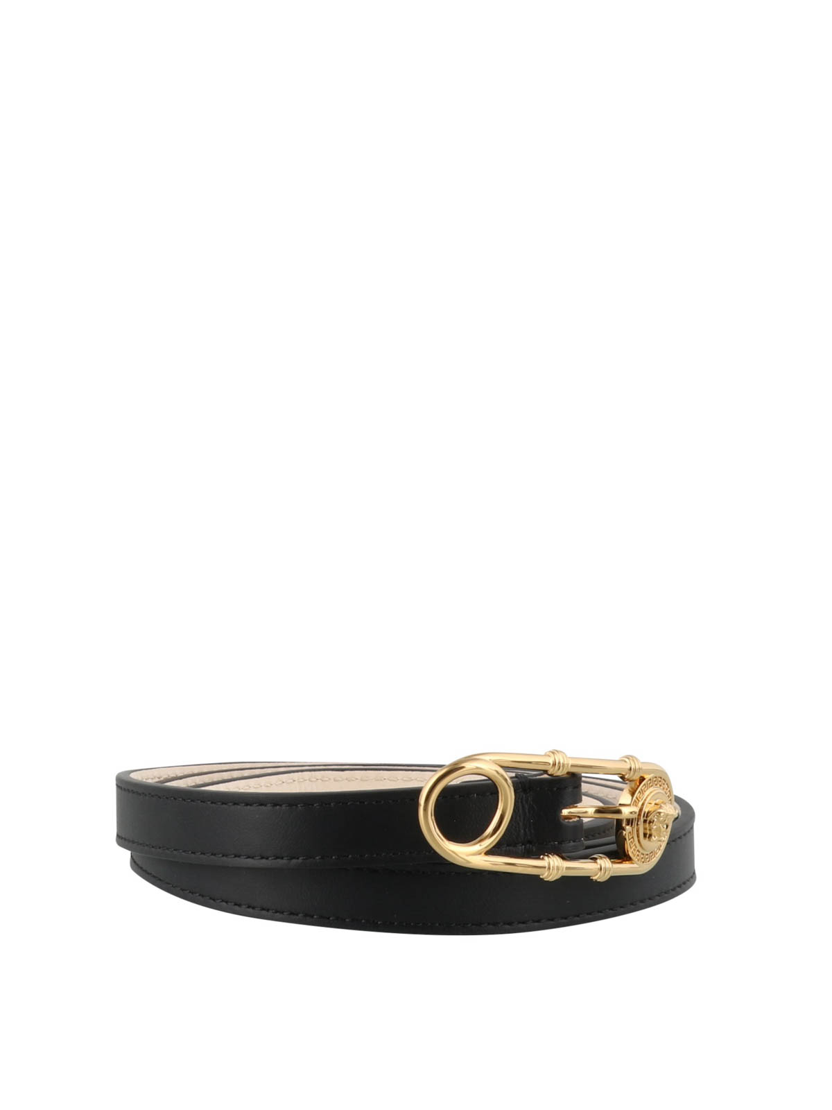 Belts Versace - Safety Pin leather belt - DCDH686DV3TK41OT | iKRIX.com