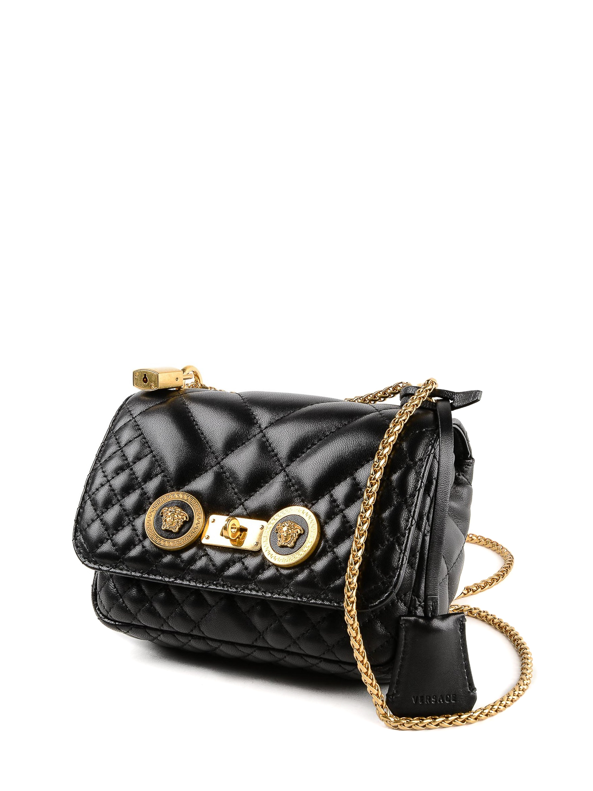 Cross body bags Versace - Icon Medusa detailed quilted nappa small bag ...