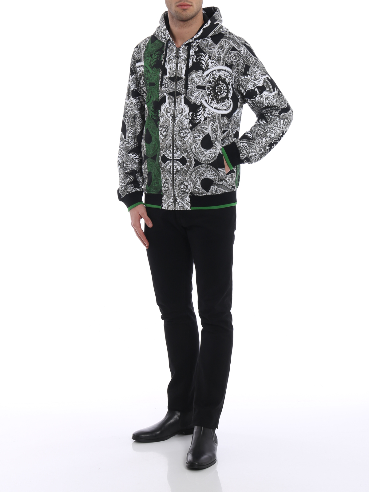 Versace Felpa con zip Barocco Istante Felpe e maglie Versace Felpa con zip Barocco Istante Felpe e maglie