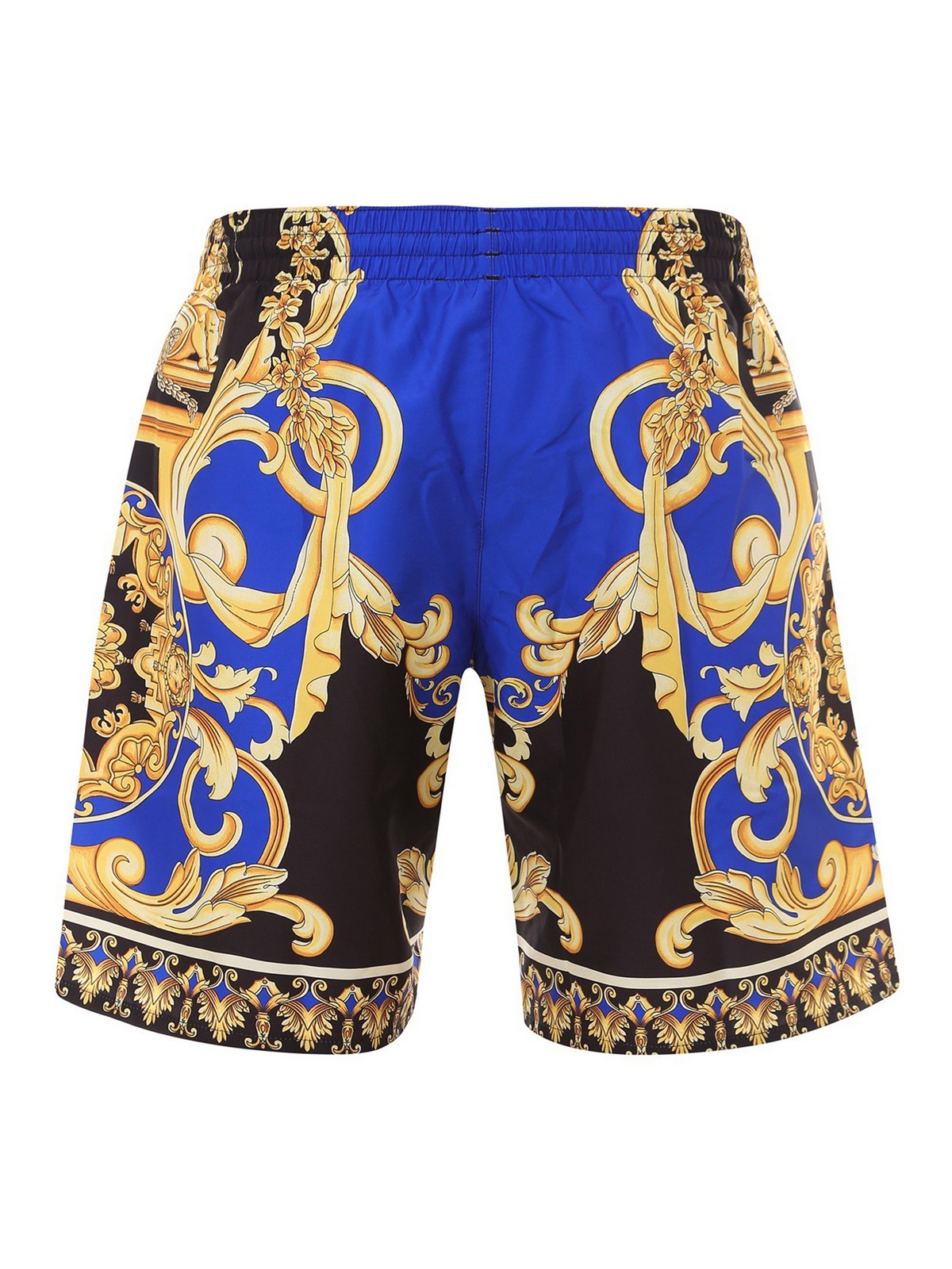 versace print swim trunks
