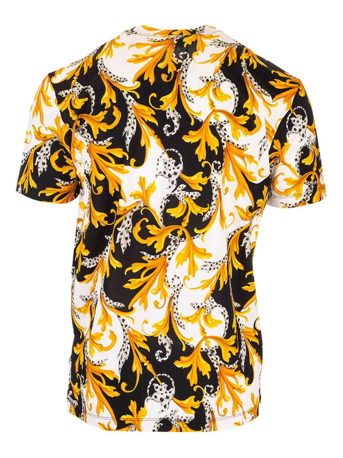 Versace - Yellow Acanthus print t-shirt 