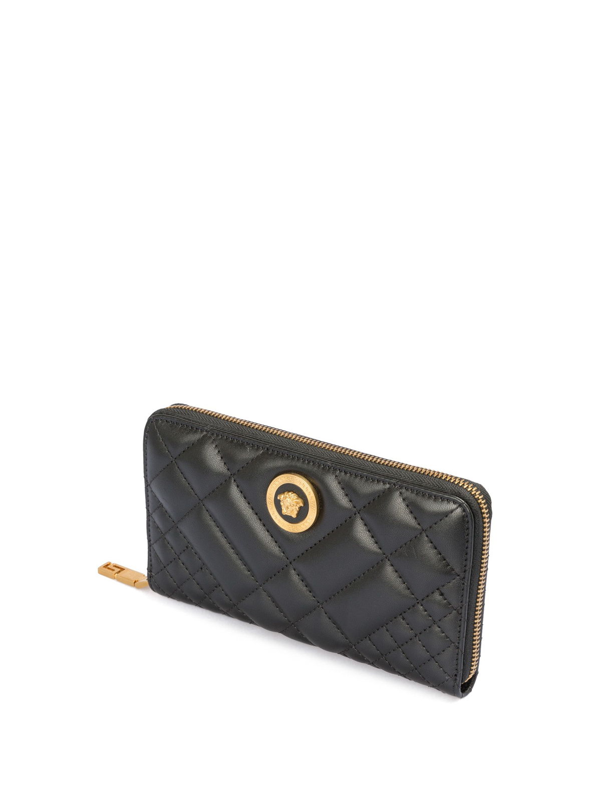 Wallets & purses Versace - Medusa Head logo quilted leather wallet ...