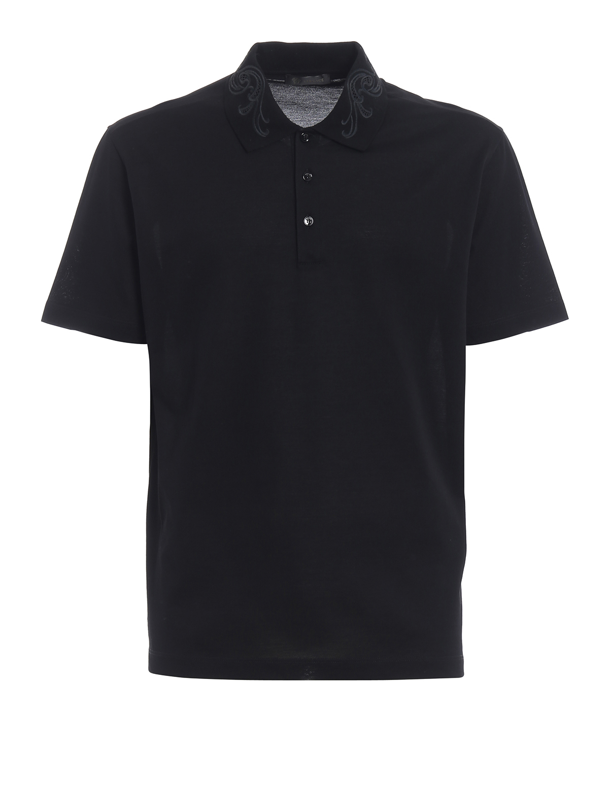 versace black polo shirt