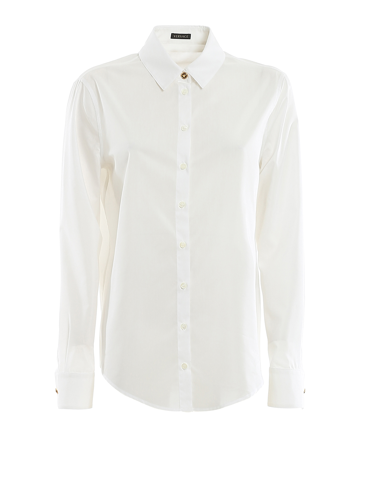 versace white button up