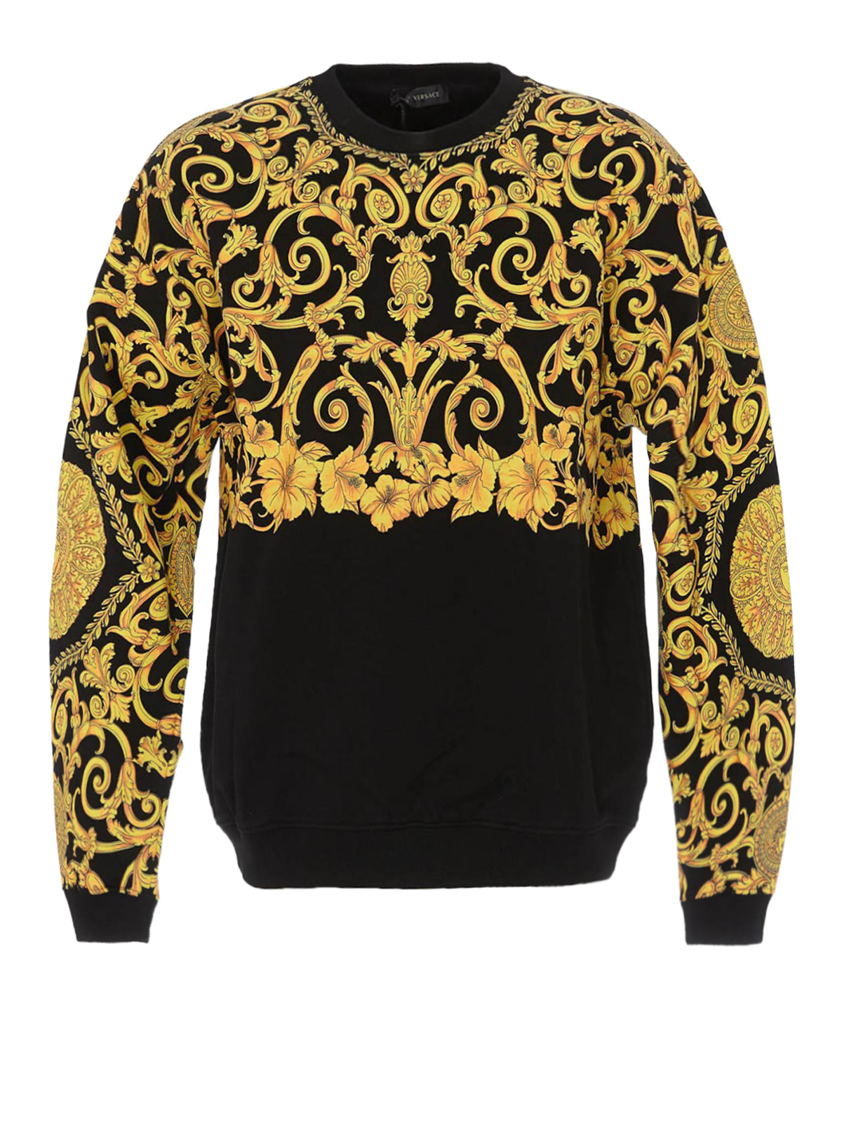 baroque print sweatshirt