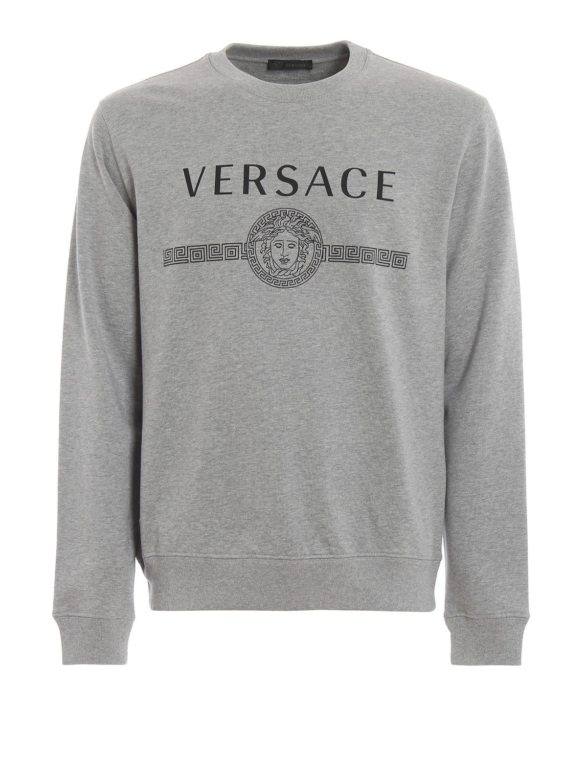 versace hoodie grey