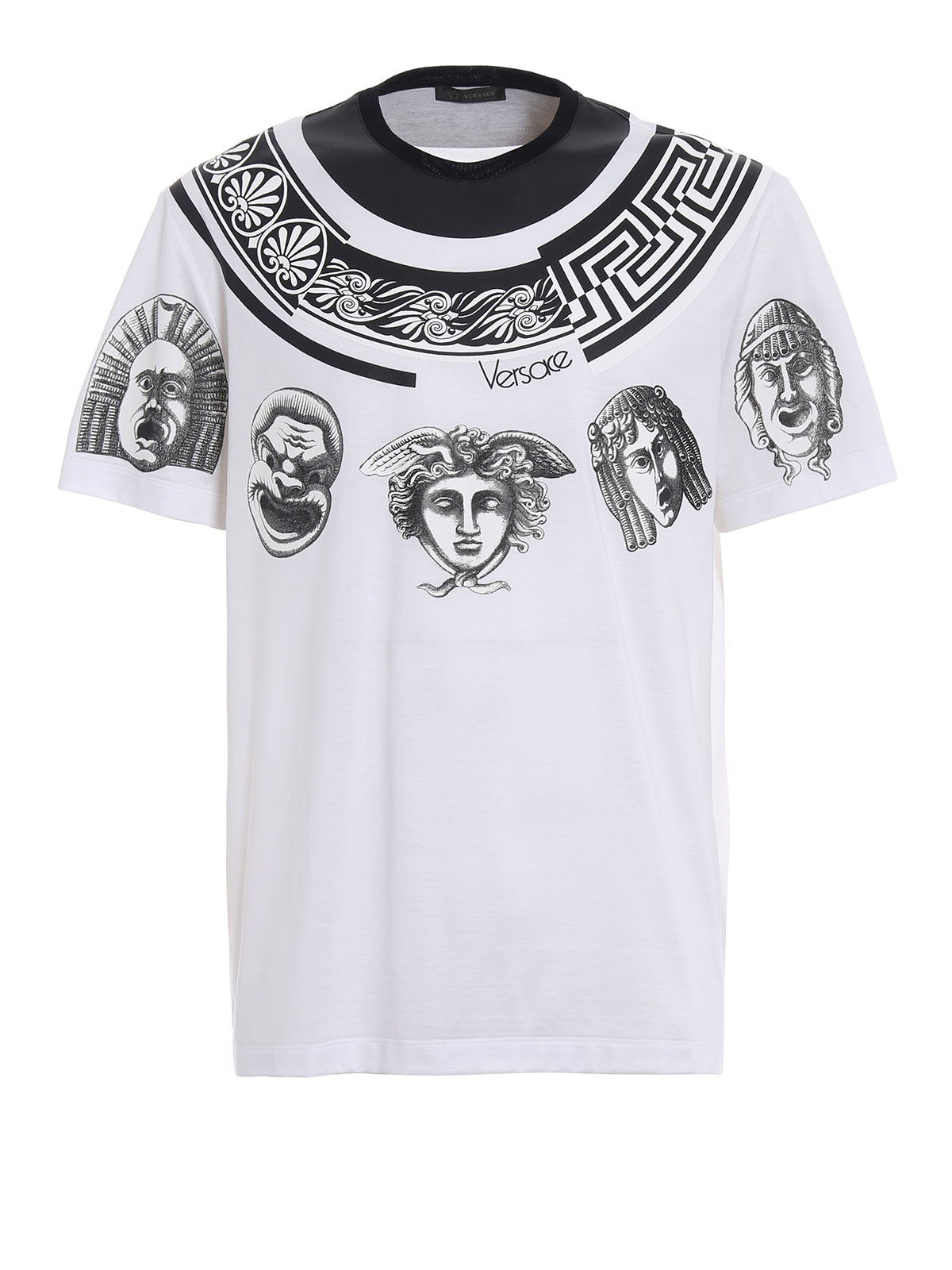 T-shirts Versace - Greek Balletto white T-shirt - A79332A225132A001