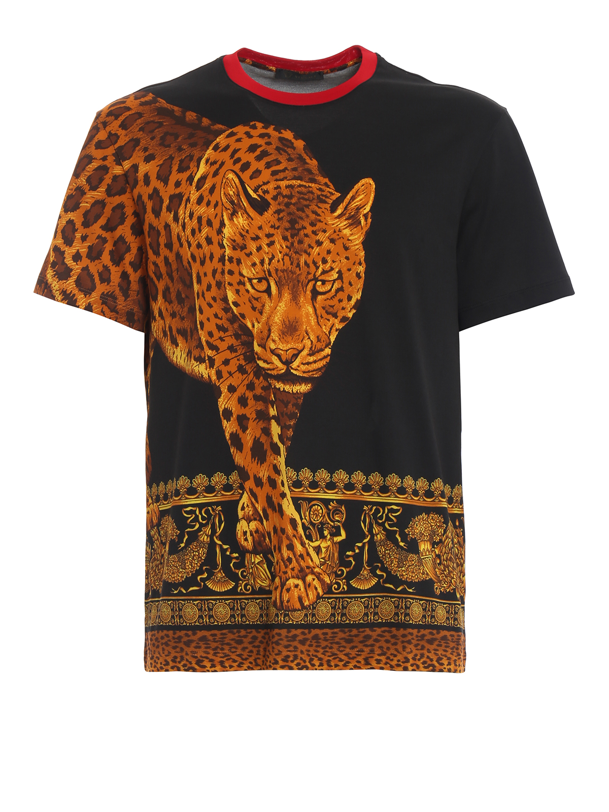 versace leopard t shirt