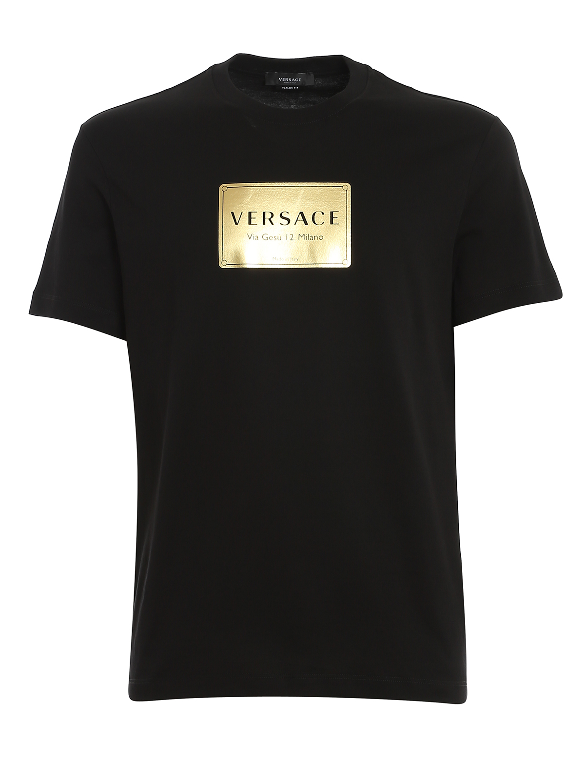 Versace - Logo print jersey T-shirt - t-shirts - A87387A228806A1008
