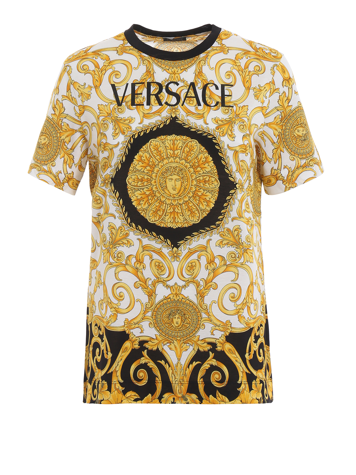 Versace - Versace Baroque print T-shirt 