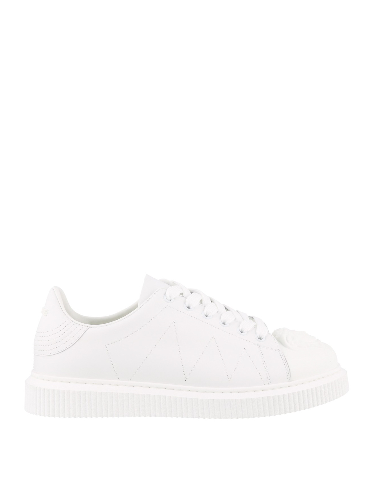 Trainers Versace - Medusa detailed white leather sneakers - DSU6987D5VGD01