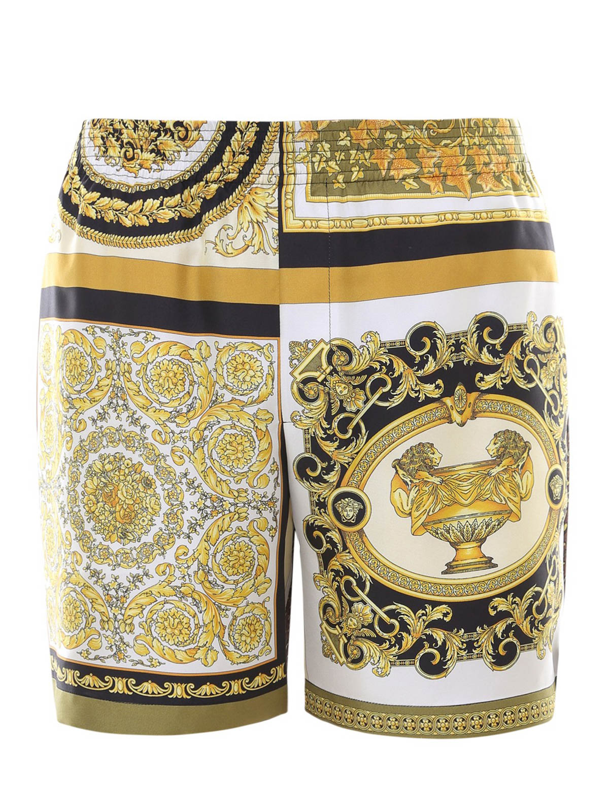 Trousers Shorts Versace - Baroque Mosaic silk shorts - A840971F007195N030