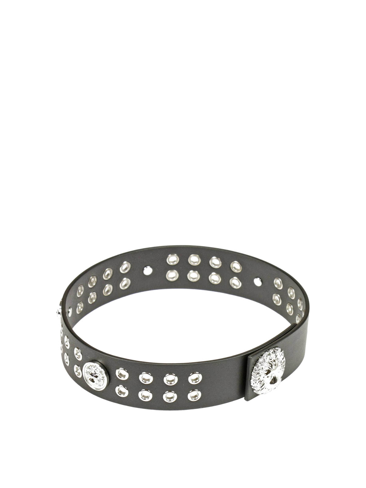 Bracelets & Bangles Versus Versace - Studded leather Lion bracelet ...