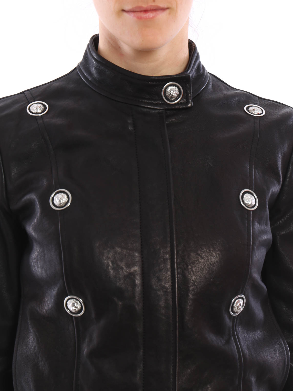 versus versace leather jacket