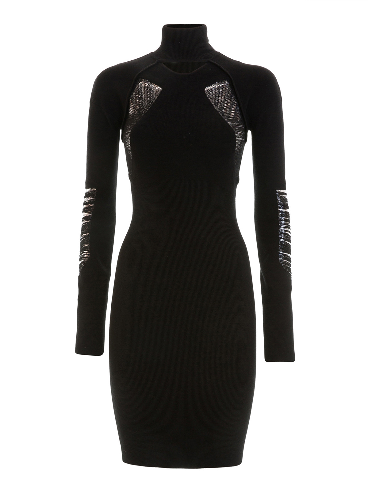 Evening dresses Versus Versace - Long sleeve futuristic sheath dress ...