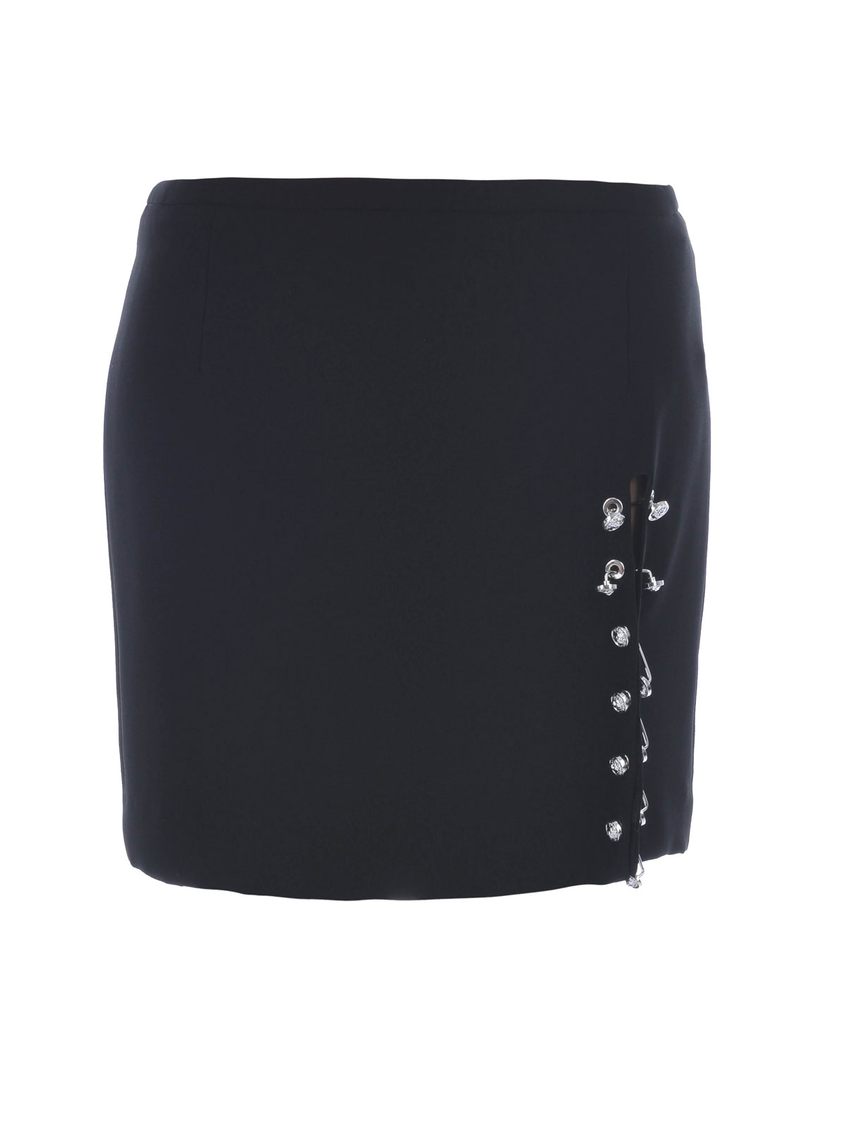 Versus Versace - LION PIERCING DETAILED CADY SKIRT - mini skirts ...