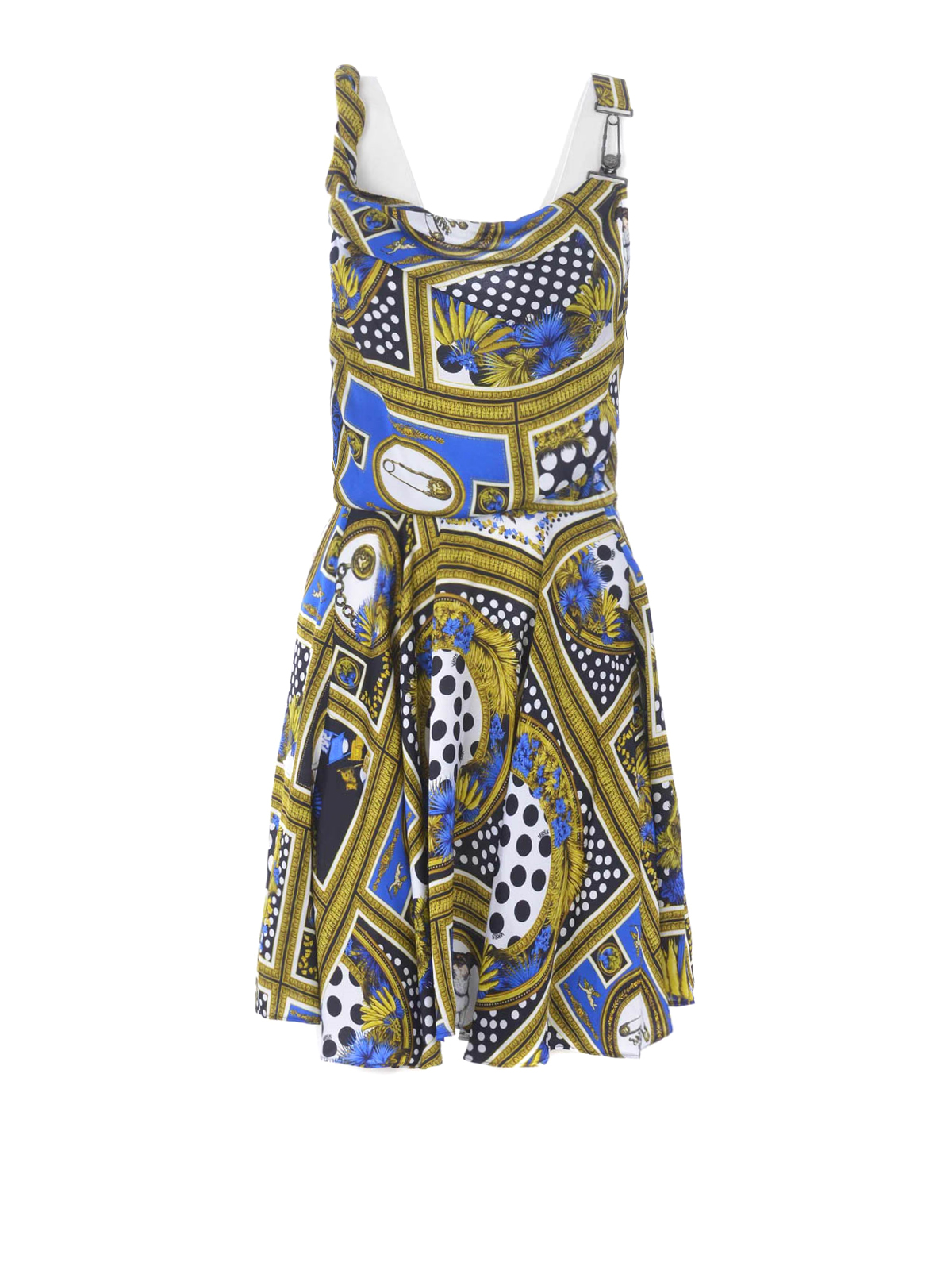 Short Dresses Versus Versace Heritage Border Patterned Dress Bd01088bt10932b7343
