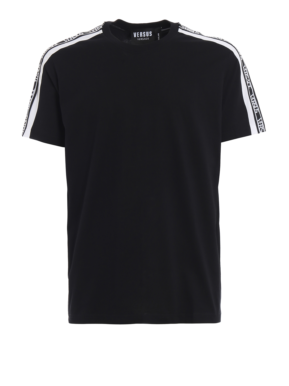 Versus Versace - Versus Logo Tape black T-shirt - t-shirts ...