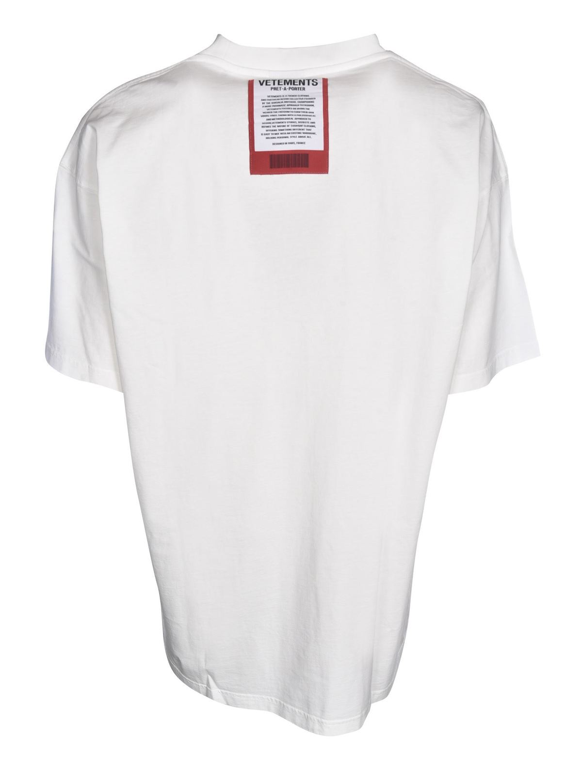 Tシャツ Vetements - Tシャツ - 白 - UE51TR540WWHITE | iKRIX.com