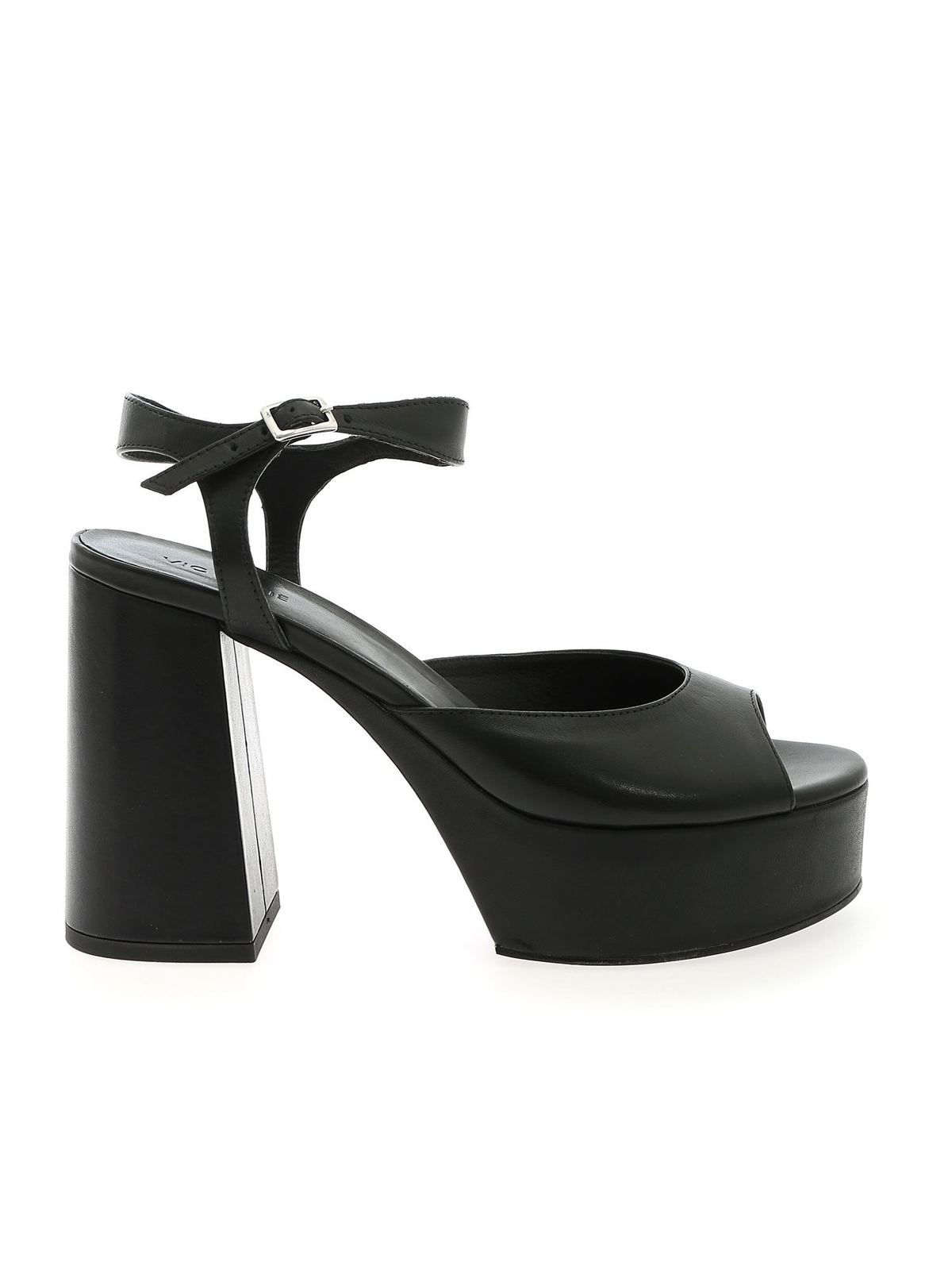 Sandals Vic Matiè - Polish sandals in black - 1X8576DX30X020101