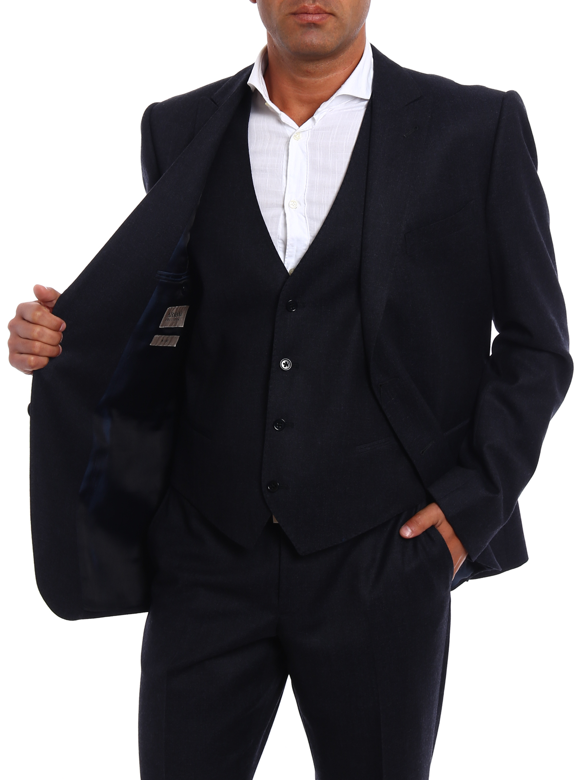 Formal suits Armani Collezioni - Virgin wool three-piece suit -  ZCVMGBZC280922