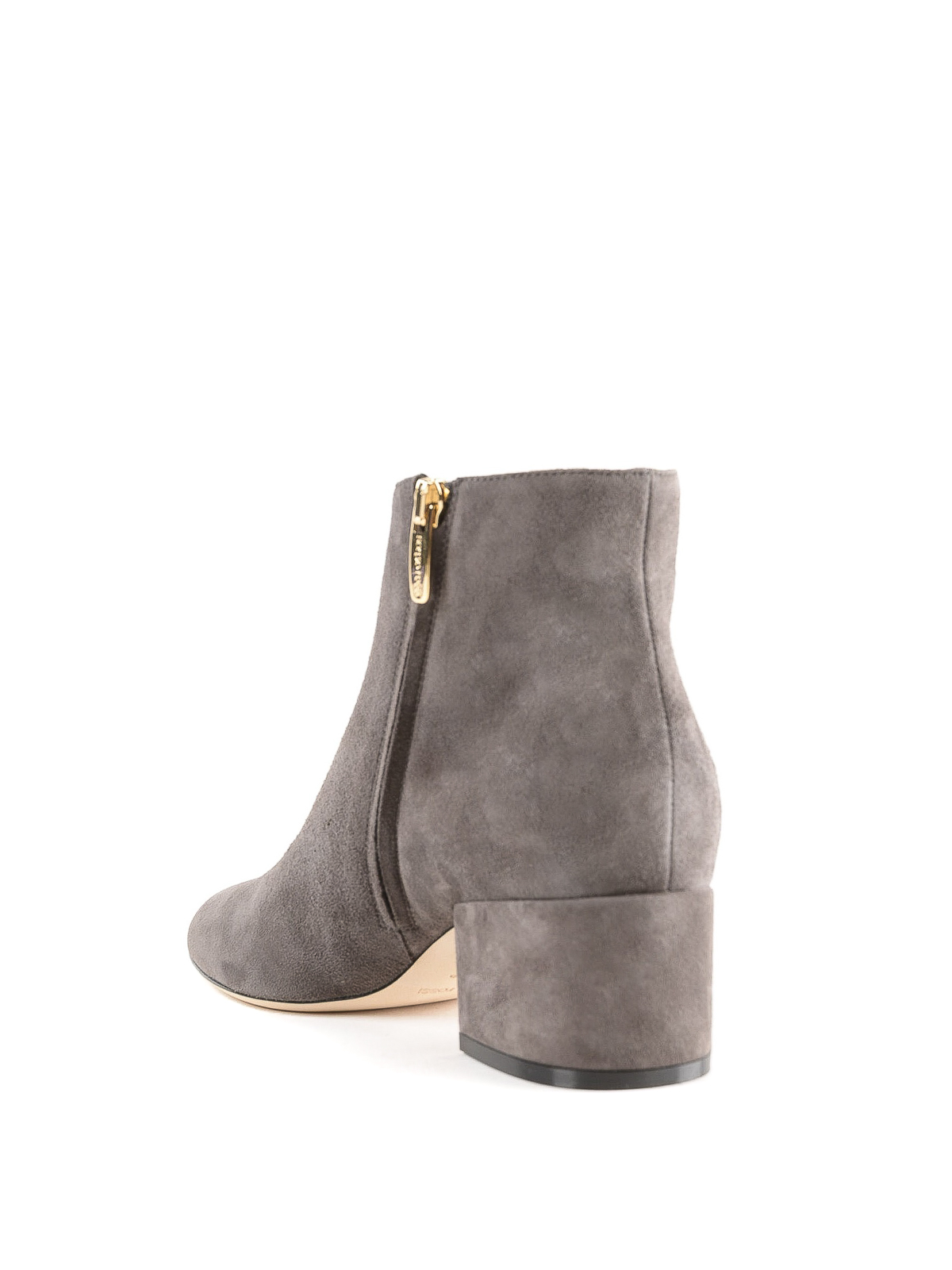 grey suede ankle boot