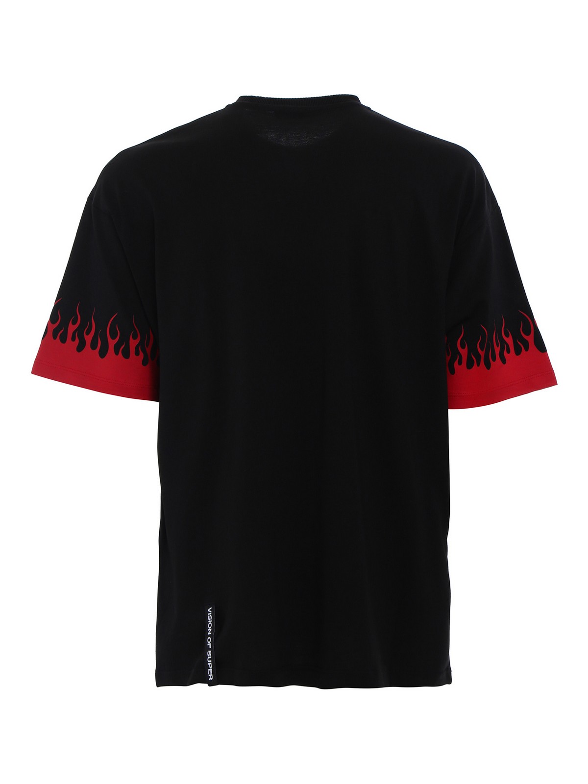 T-shirt Vision Of Super - T-shirt con fiamme - B1FLREDBLACK | iKRIX.com