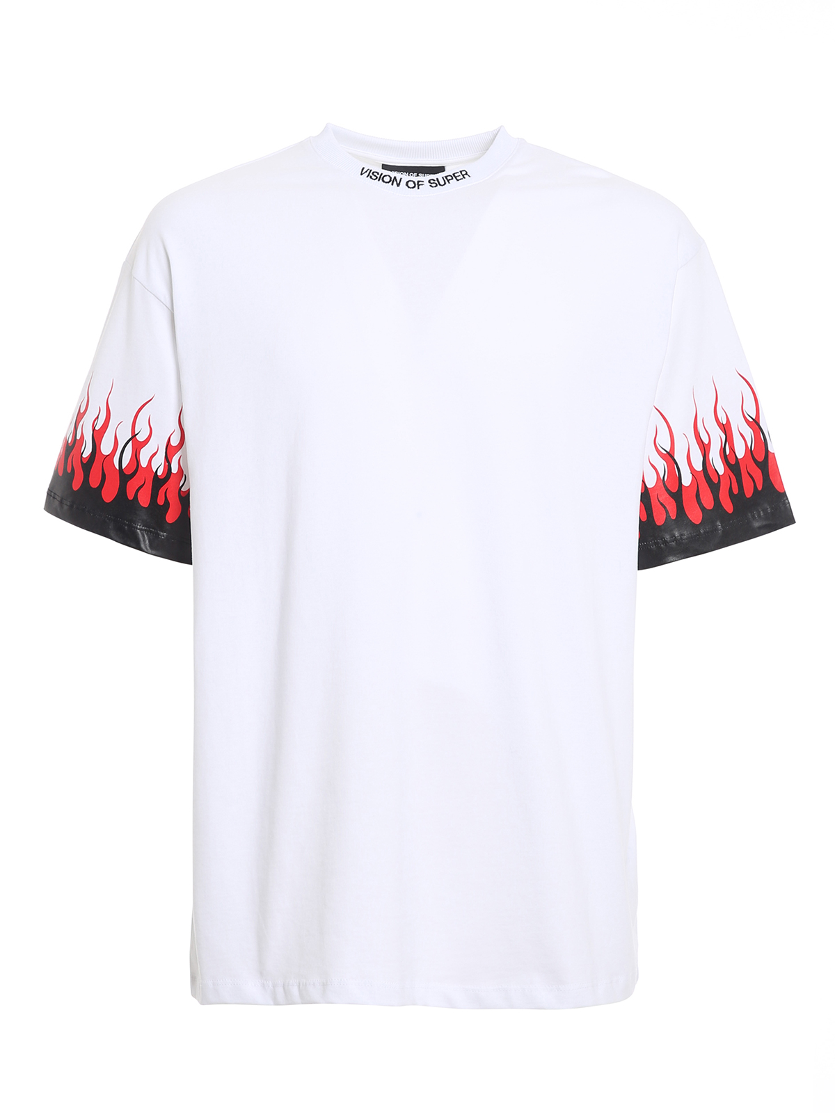 Vision of Super Flames t-Shirt Uomo Bianco 