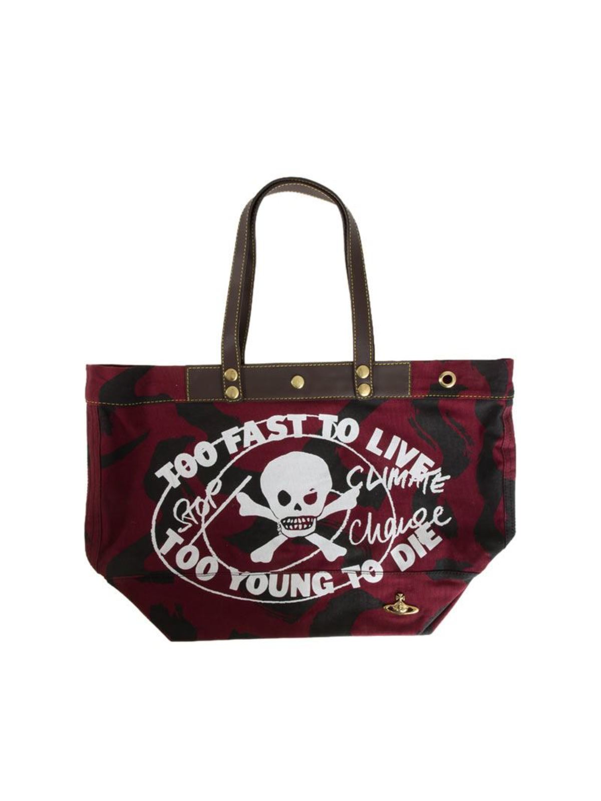 Vivienne Westwood Anglomania Too Fast To Live Bag In Red
