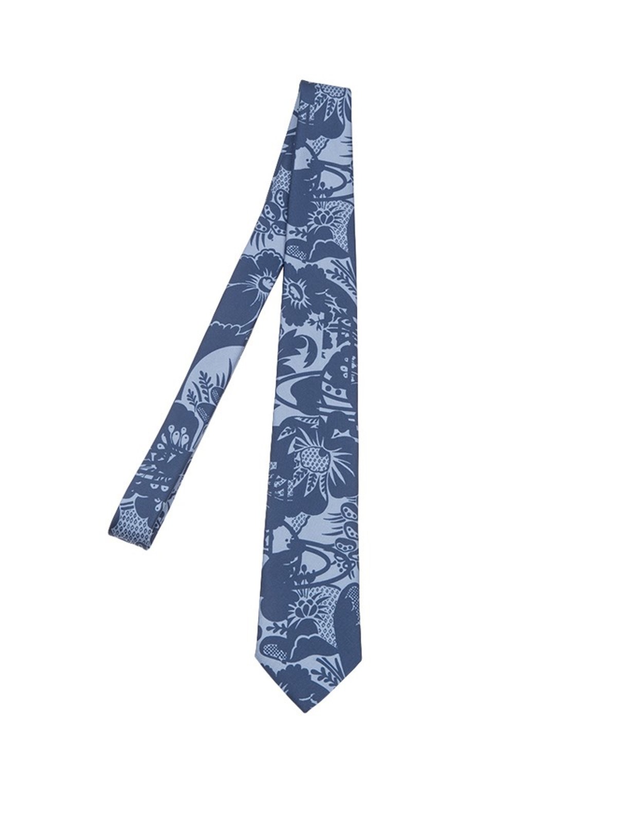 Vivienne Westwood Silk Tie In Blue | ModeSens