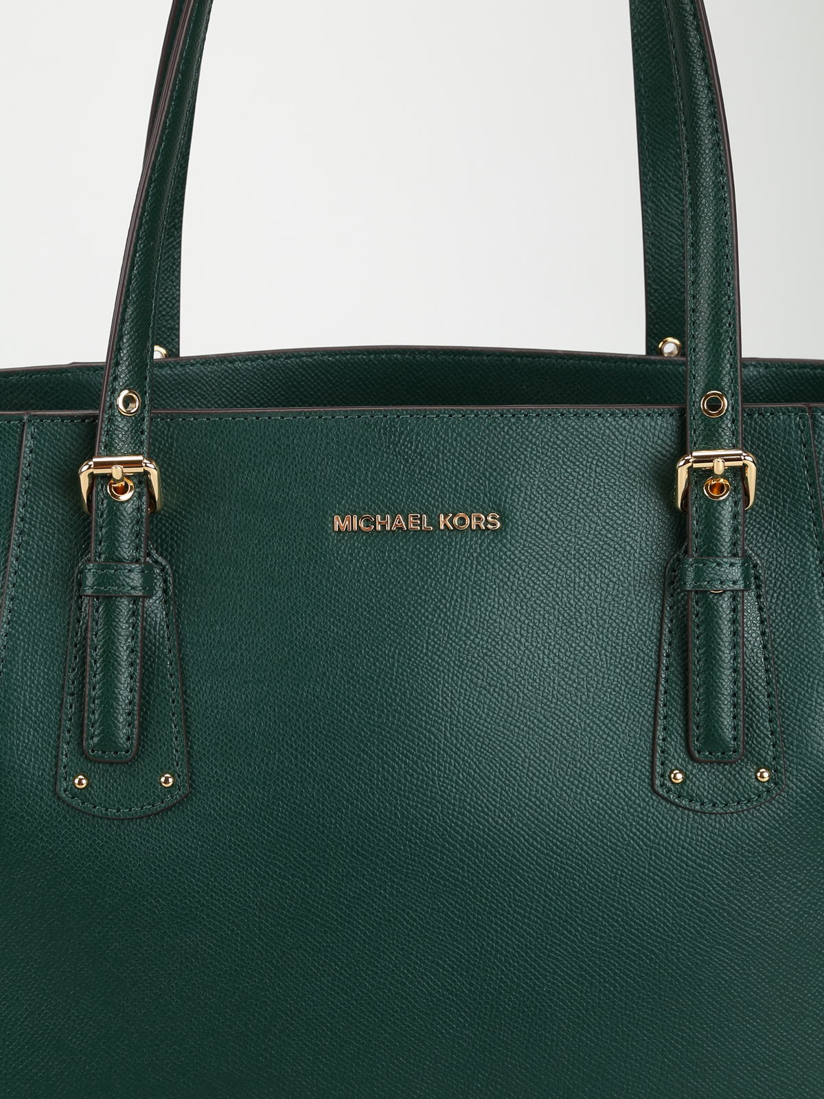 green grainy leather bag - totes bags 